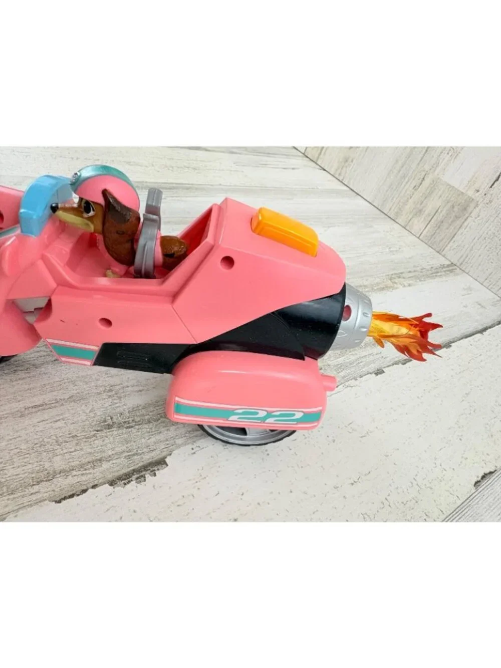 Paw Patrol Liberty Dachshund Action Figure With Motorcycle